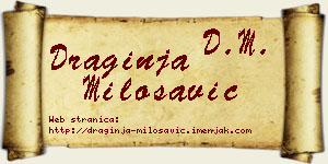 Draginja Milosavić vizit kartica